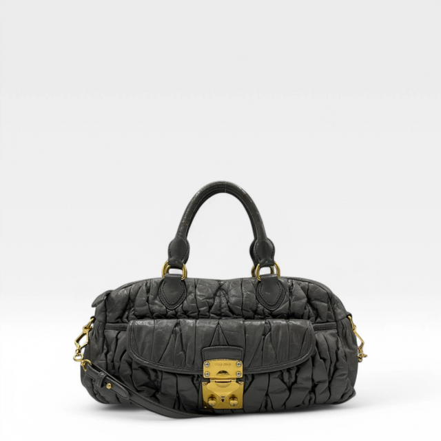 Miu Miu Handtasche länglich grau