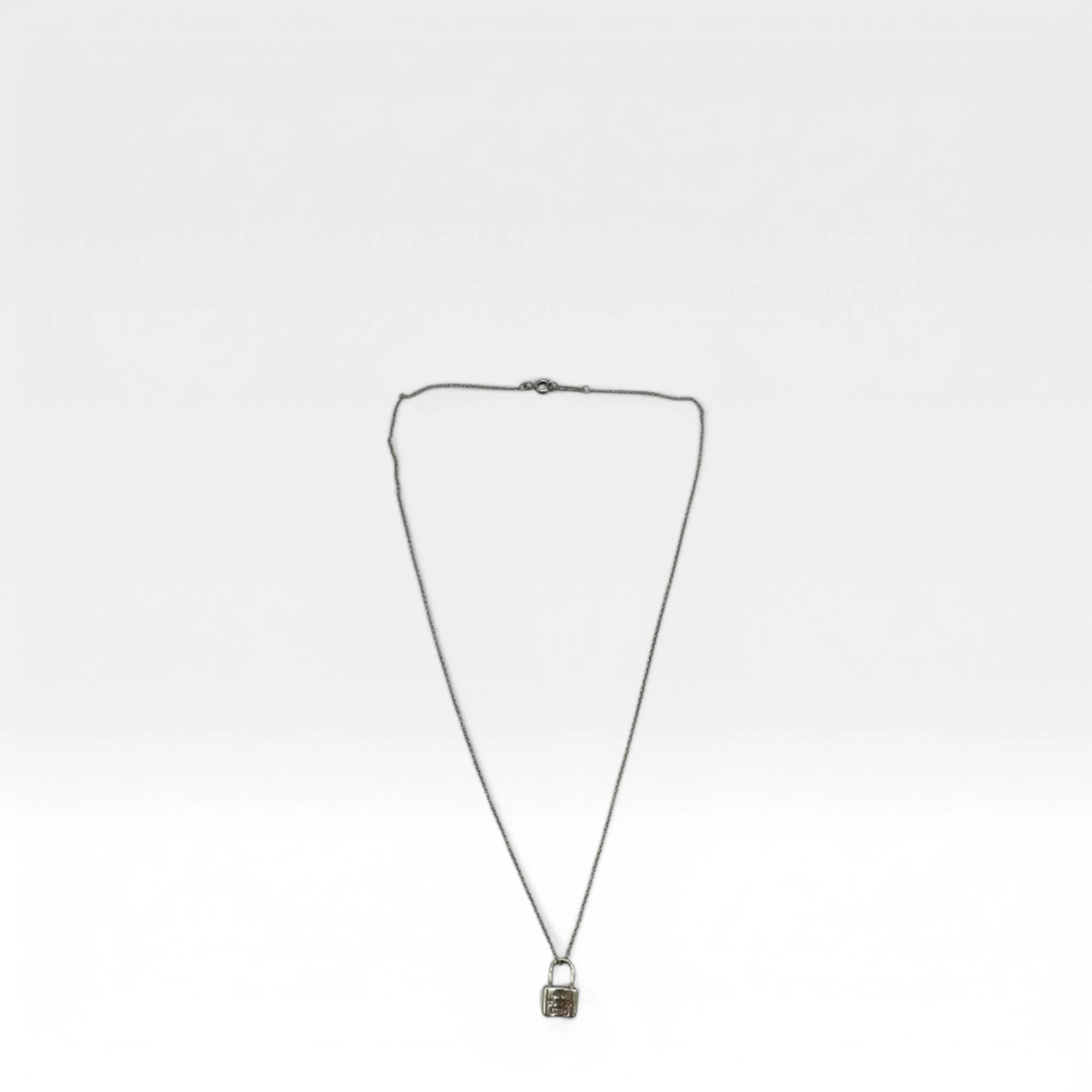 Tiffany & Co. Halskette Sterling Silber 925 Schloss Anhänger