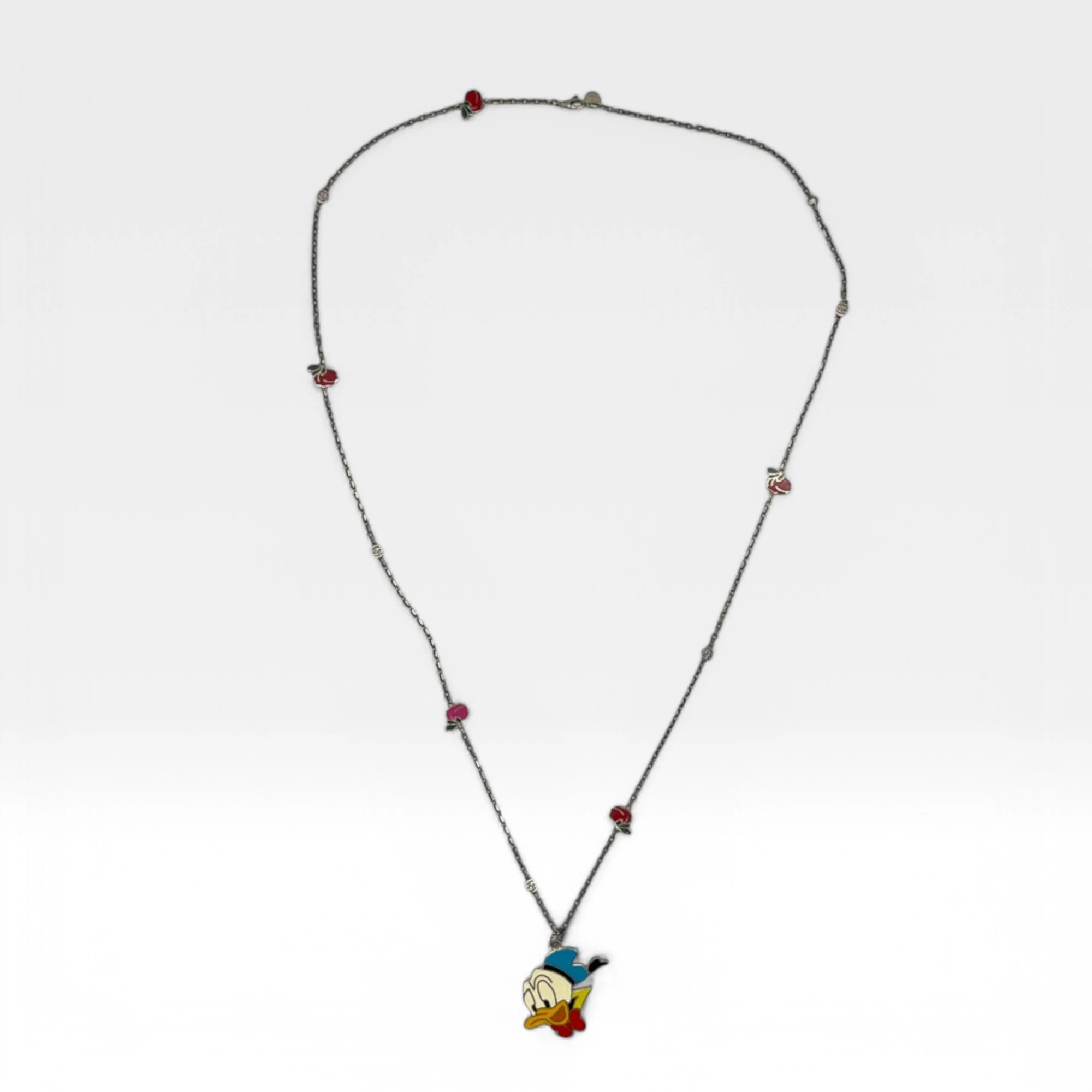 Gucci x Disney necklace made of 925 silver Donald Duck pendant