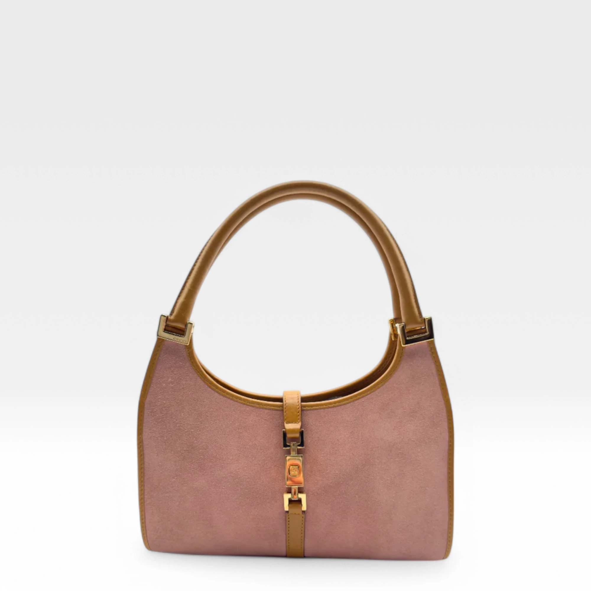 Gucci Handtasche Jackie aus Wildleder rosa