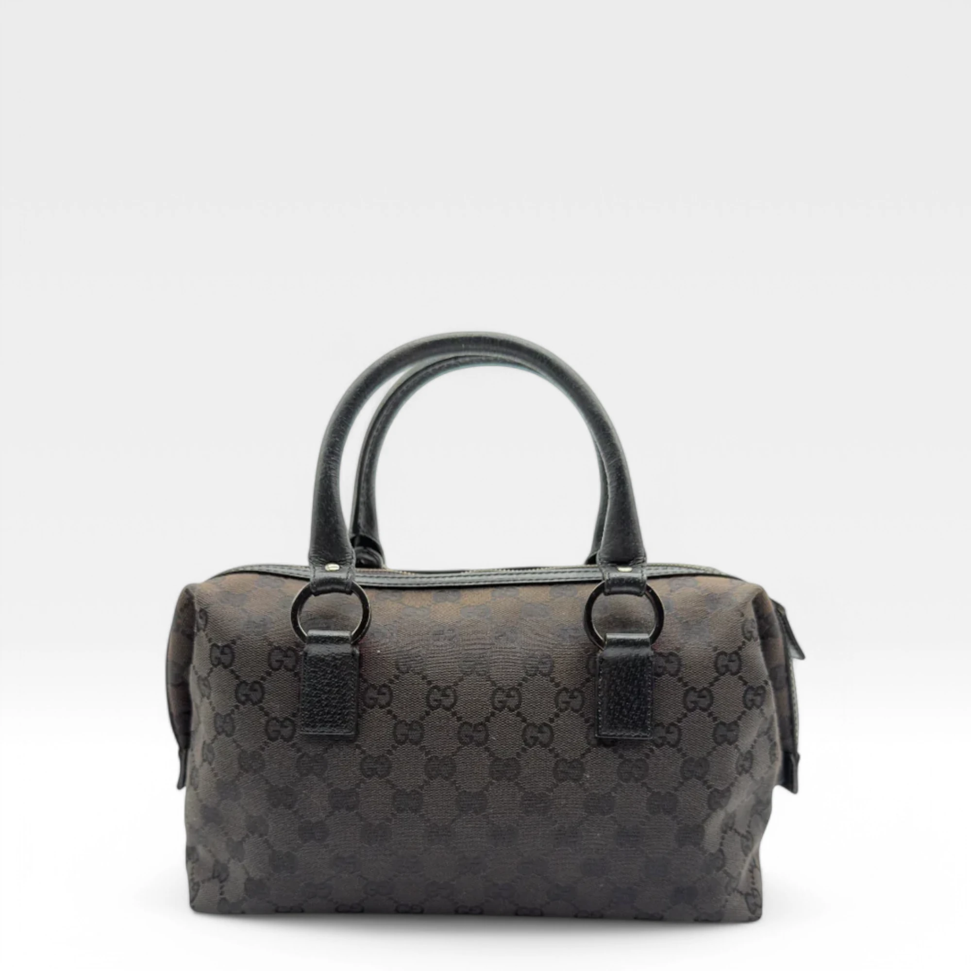 Gucci handbag Abbey with black leather details monogram black