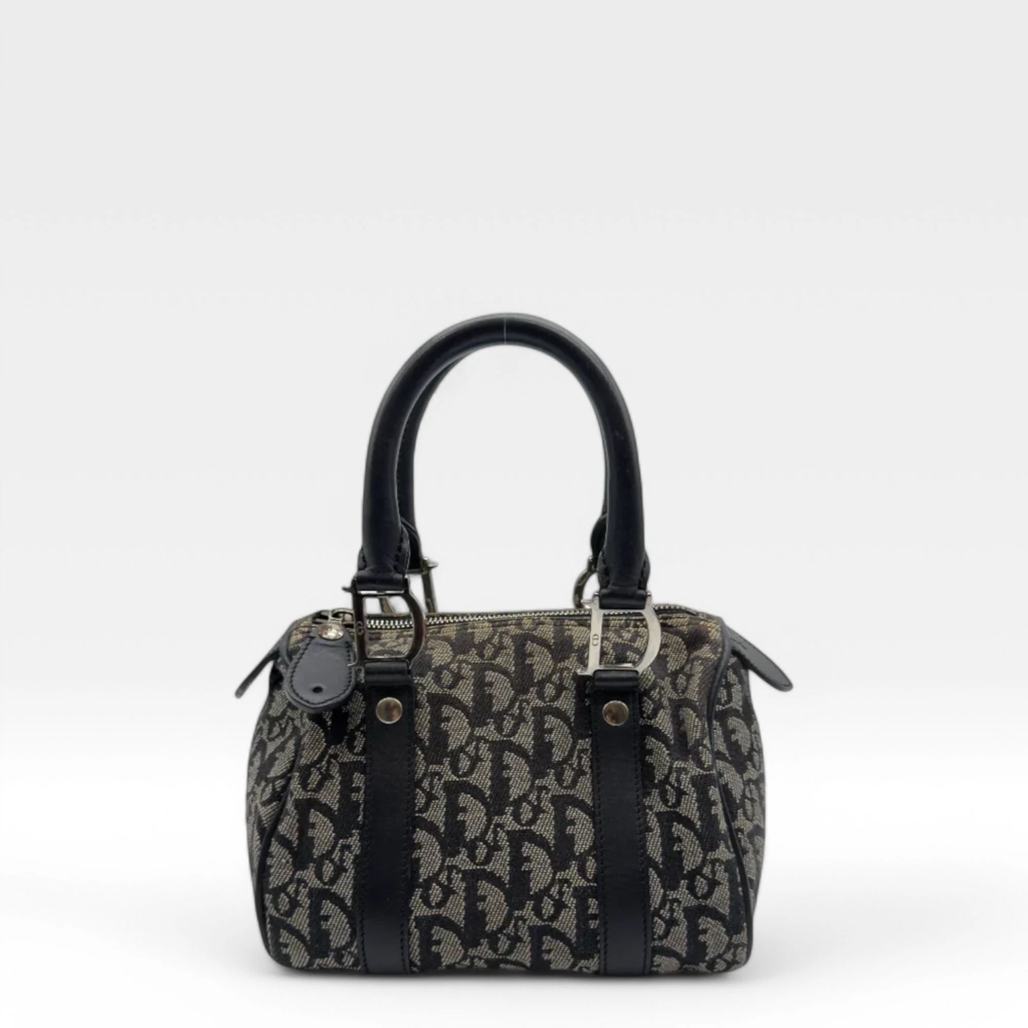 Dior Handtasche Mini Boston 20 D-Riemen grau