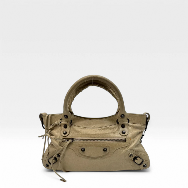 Balenciaga Handtasche The First City bag beige