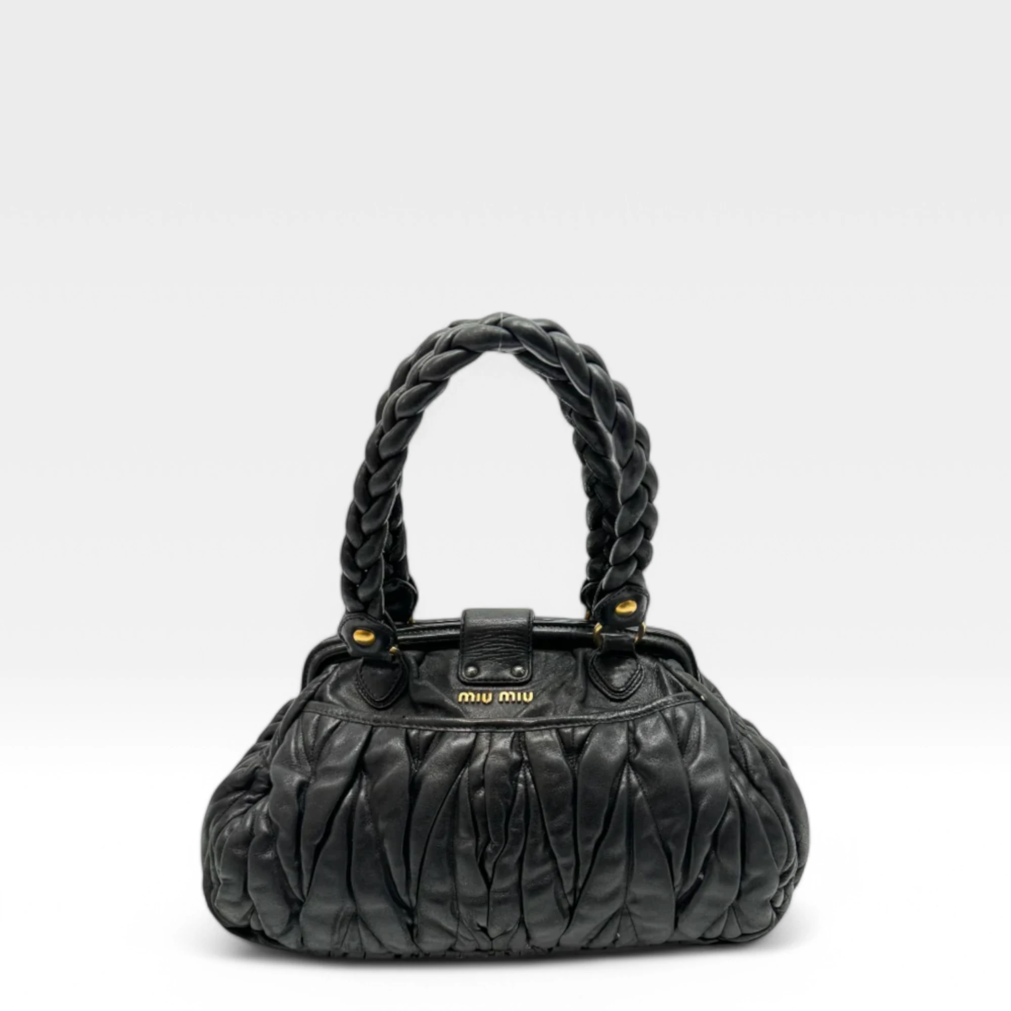Miu Miu Handtasche Matelassé schwarz