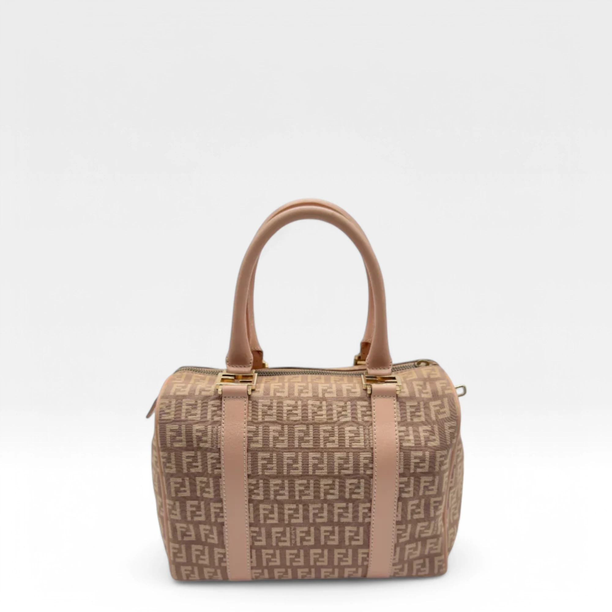 Fendi Handtasche Bauletto 25 rosa & beige