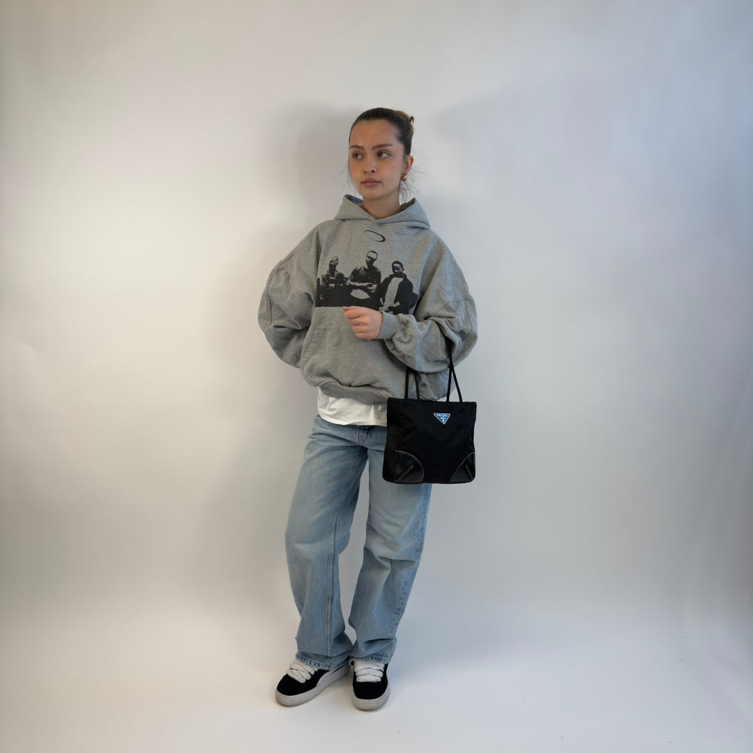 Prada handbag mini shopper in black