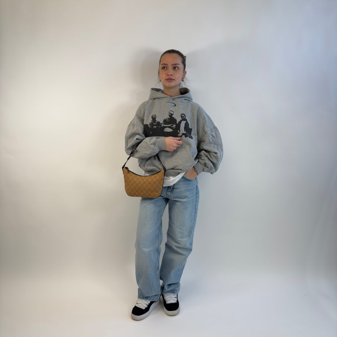 Gucci handbag Croissant Form monogram light brown