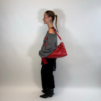 Balenciaga Handtasche Giant City aus Leder rot