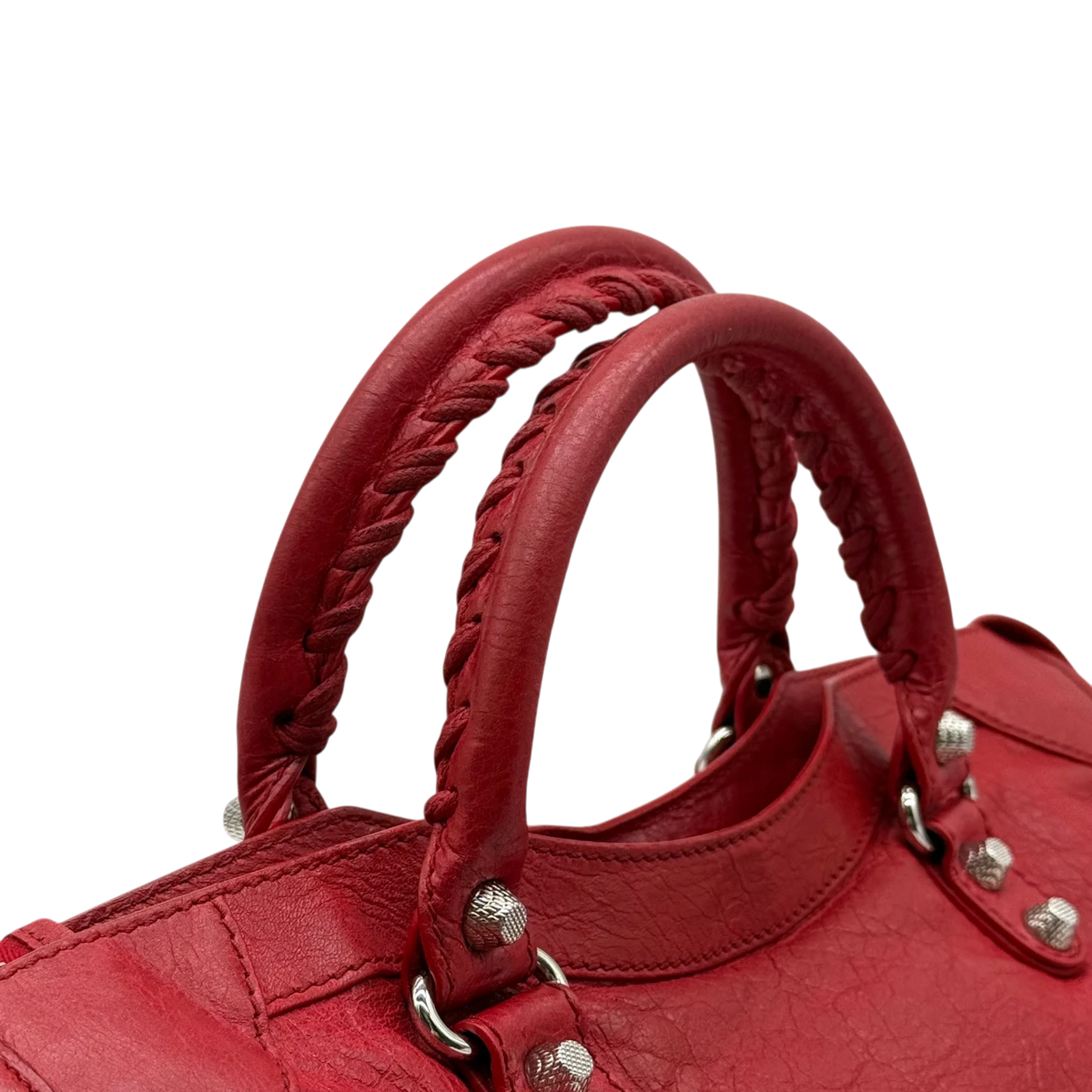 Balenciaga Handtasche Giant City aus Leder rot