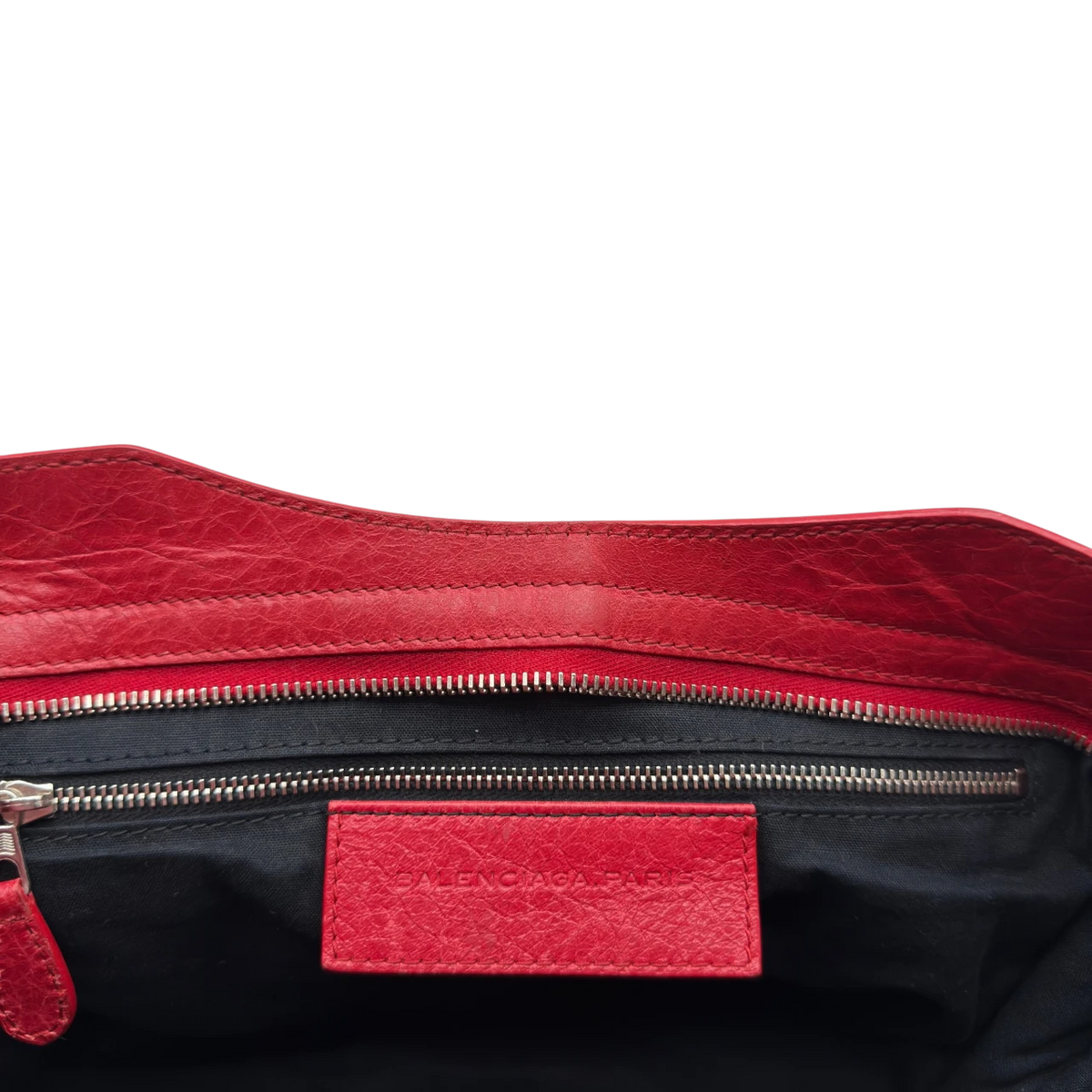 Balenciaga Handtasche Giant City aus Leder rot