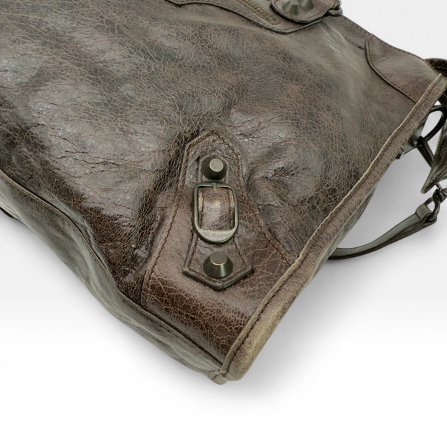 Balenciaga handbag Giant City bag dark brown
