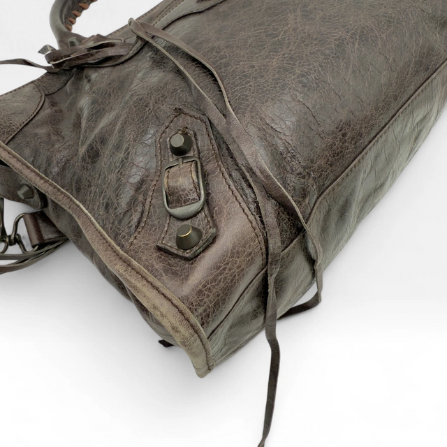 Balenciaga handbag Giant City bag dark brown