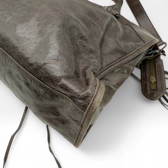 Balenciaga handbag Giant City bag dark brown