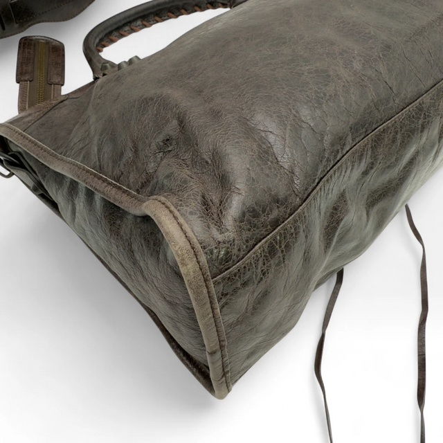 Balenciaga handbag Giant City bag dark brown