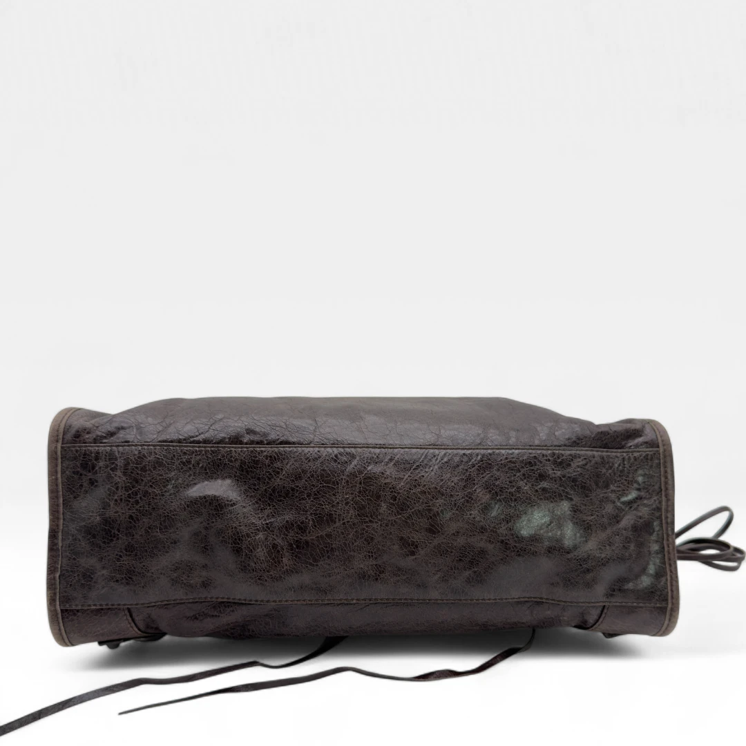 Balenciaga handbag Giant City bag dark brown