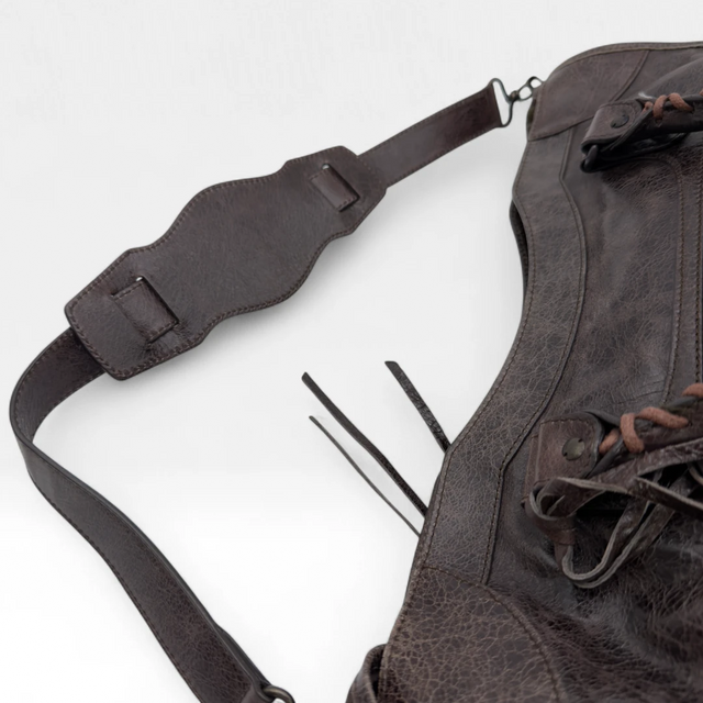 Balenciaga handbag Giant City bag dark brown