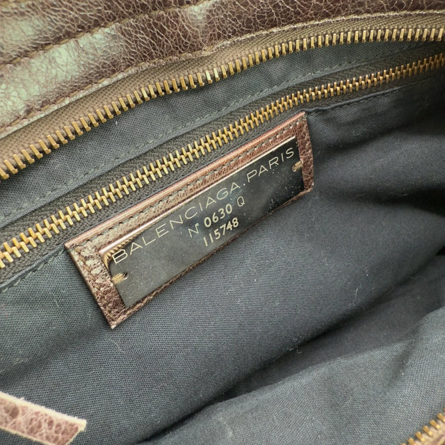 Balenciaga handbag Giant City bag dark brown