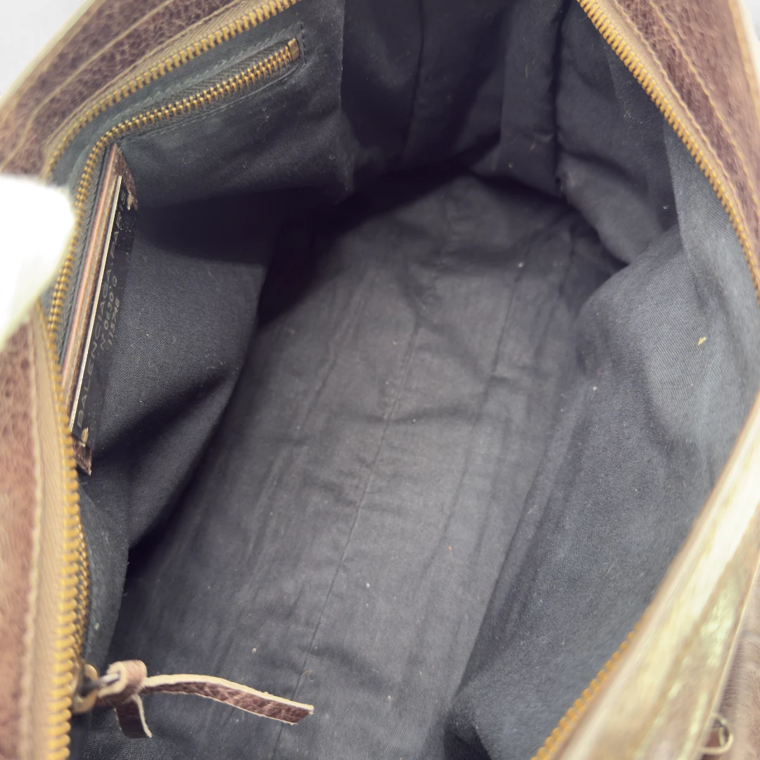 Balenciaga handbag Giant City bag dark brown