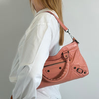 Balenciaga Handtasche Neo Classic City Bag aus Leder rosa