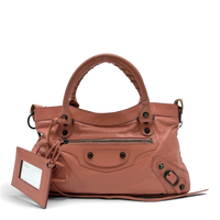 Balenciaga Handtasche Neo Classic City Bag aus Leder rosa
