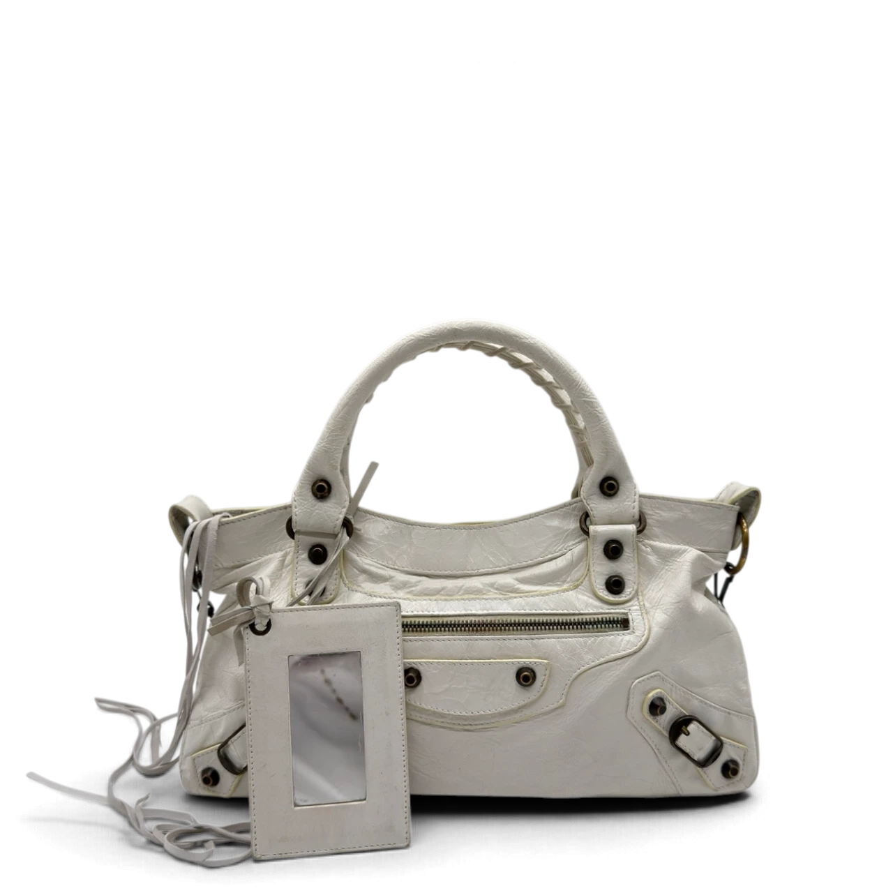 Balenciaga Handtasche Neo Classic City Bag aus Leder weiß