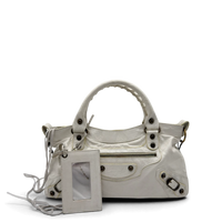 Balenciaga Handtasche Neo Classic City Bag aus Leder weiß