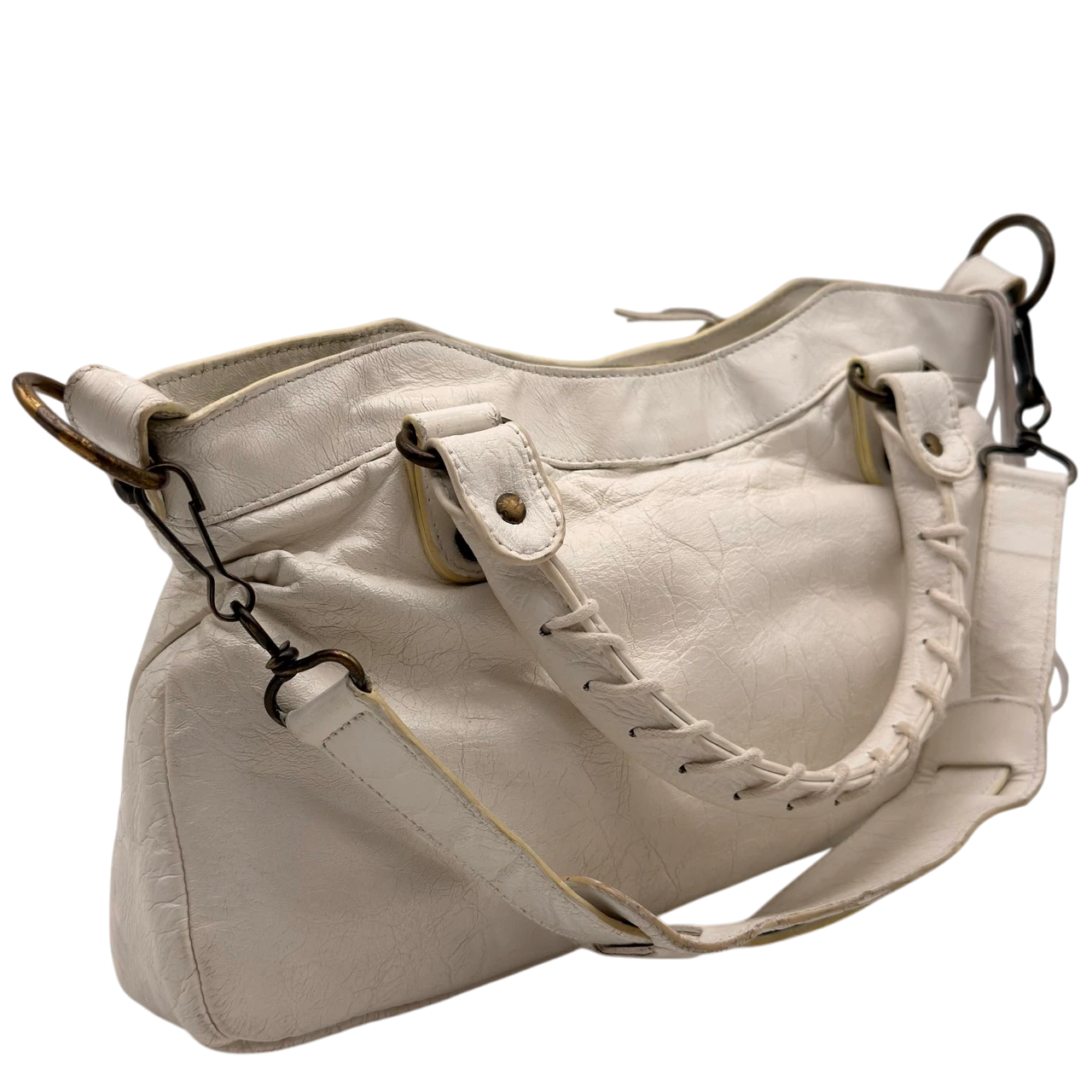 Balenciaga Handtasche Neo Classic City Bag aus Leder weiß