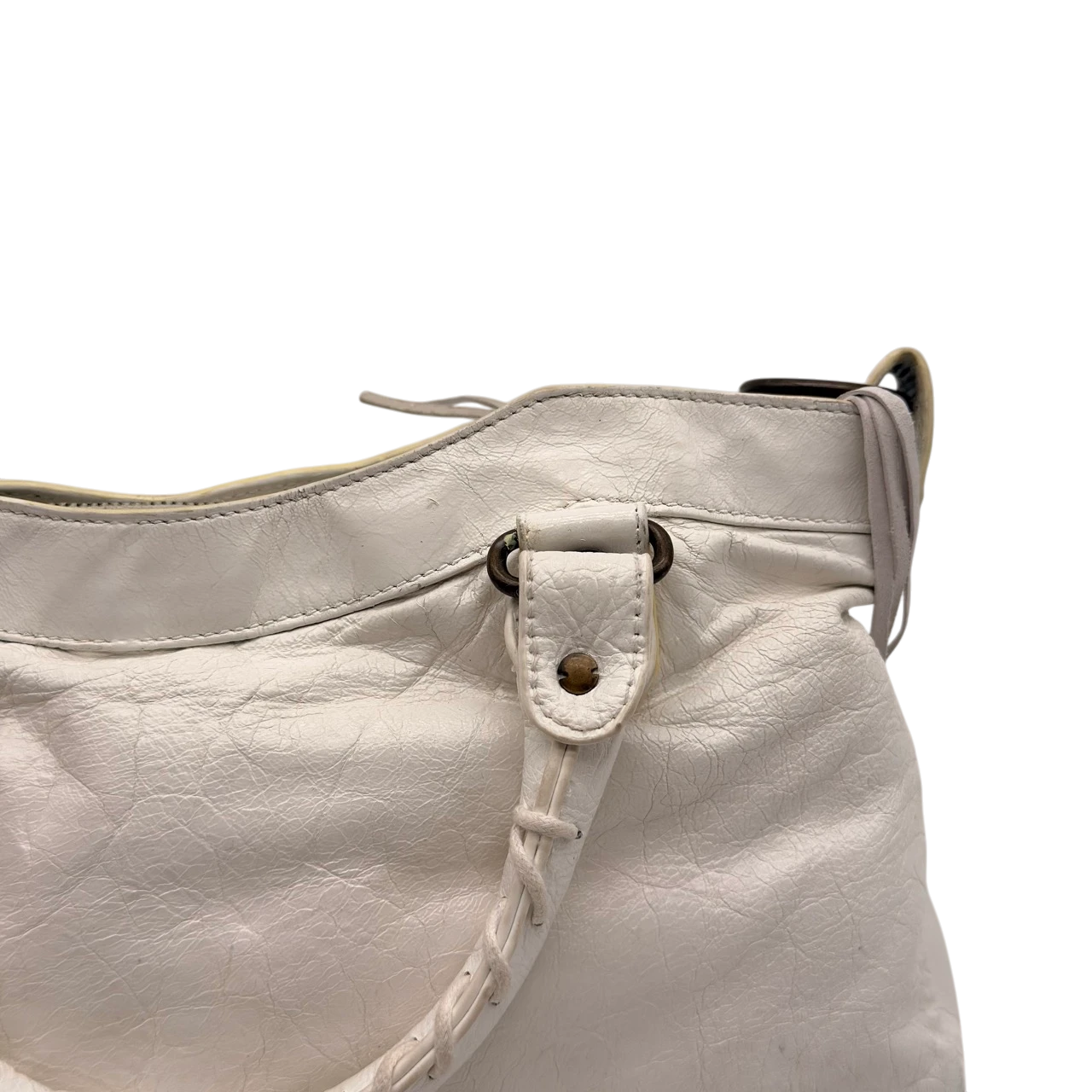 Balenciaga Handtasche Neo Classic City Bag aus Leder weiß