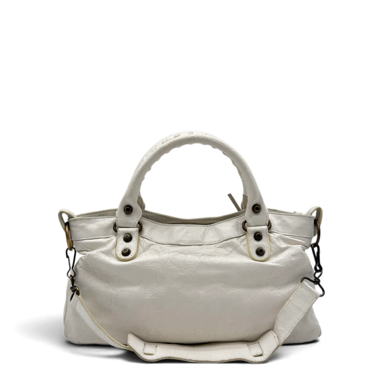 Balenciaga Handtasche Neo Classic City Bag aus Leder weiß
