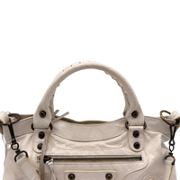 Balenciaga Handtasche Neo Classic City Bag aus Leder weiß