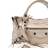 Balenciaga Handtasche Neo Classic City Bag aus Leder weiß