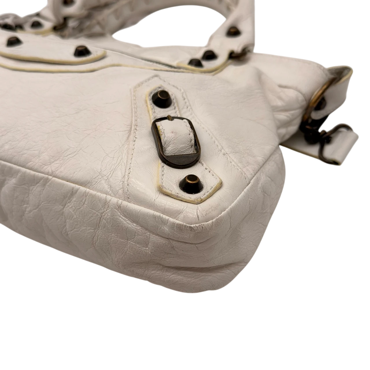 Balenciaga Handtasche Neo Classic City Bag aus Leder weiß