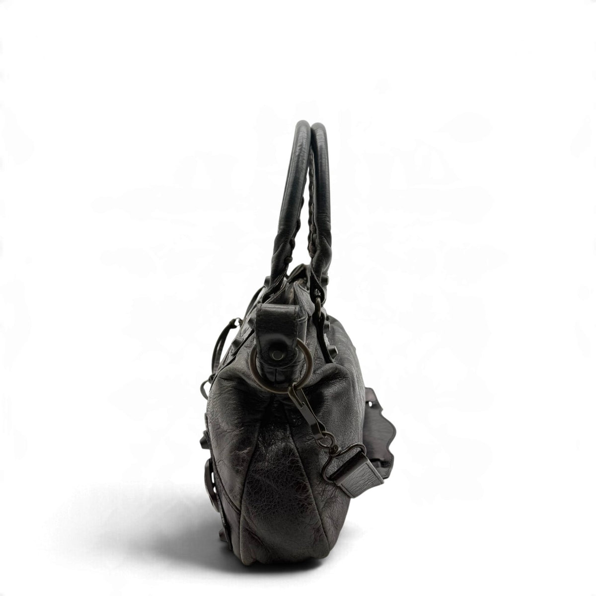 Balenciaga Handtasche The First City Bag aus Leder schwarz – Seitenansicht