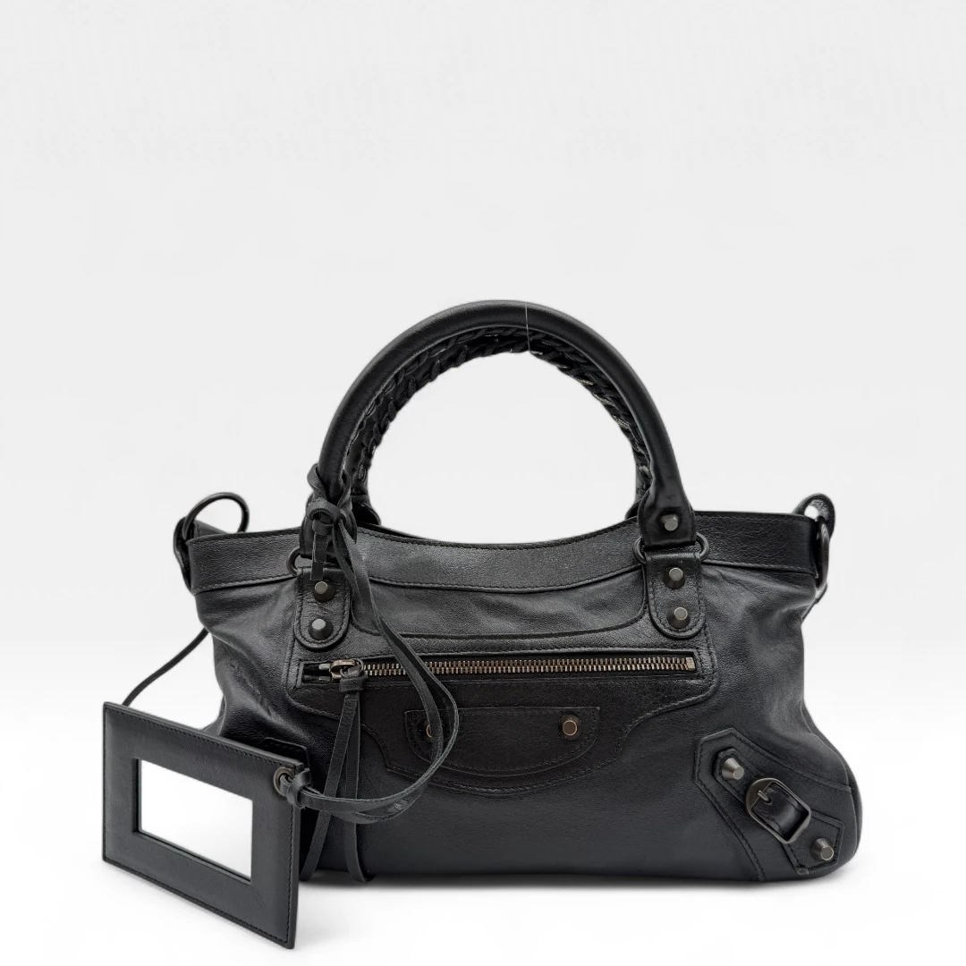 Balenciaga Handtasche The First City bag schwarz