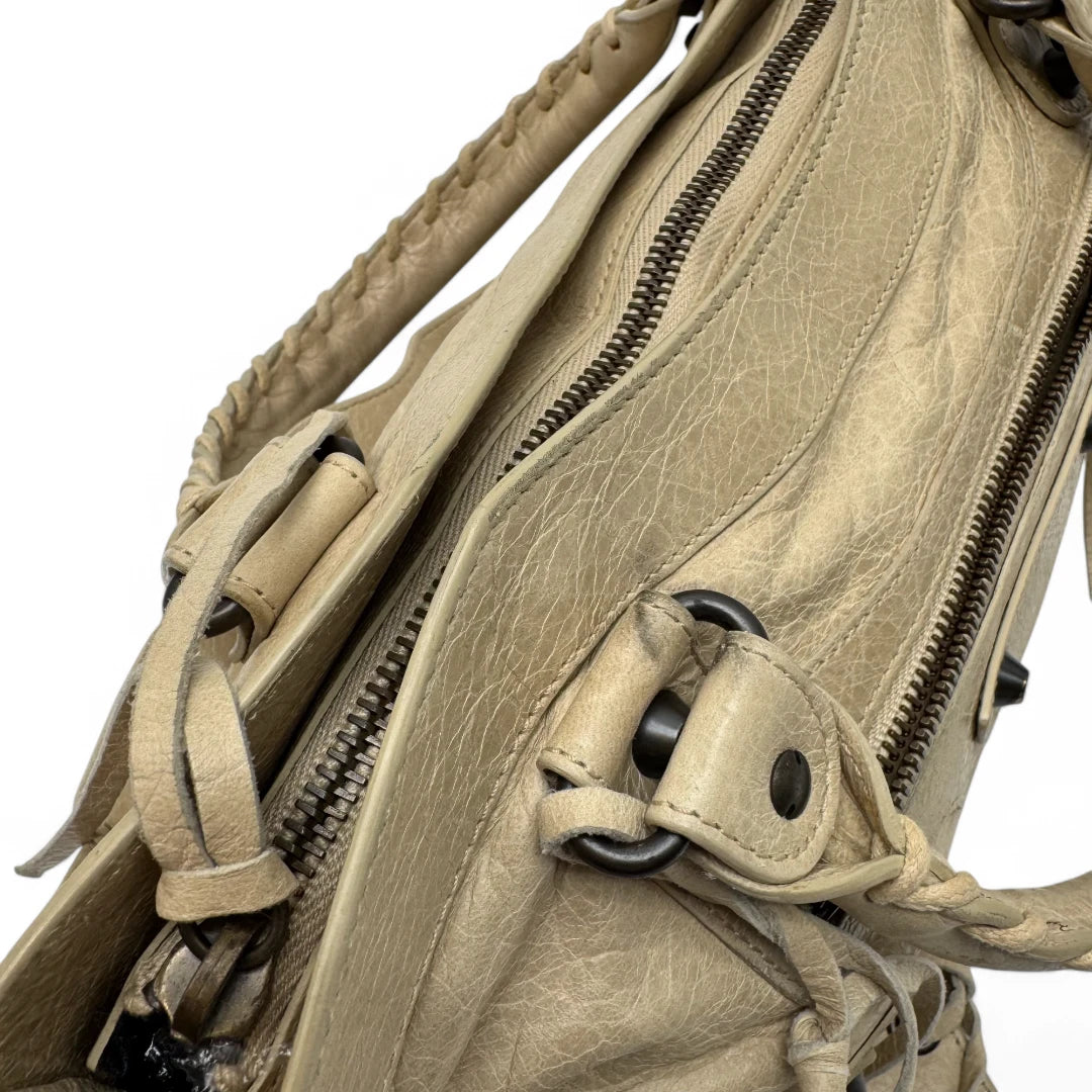 Balenciaga Handtasche The First City bag beige