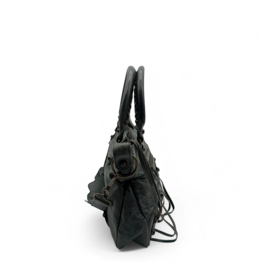 Balenciaga Handtasche The First City bag dunkelgrün