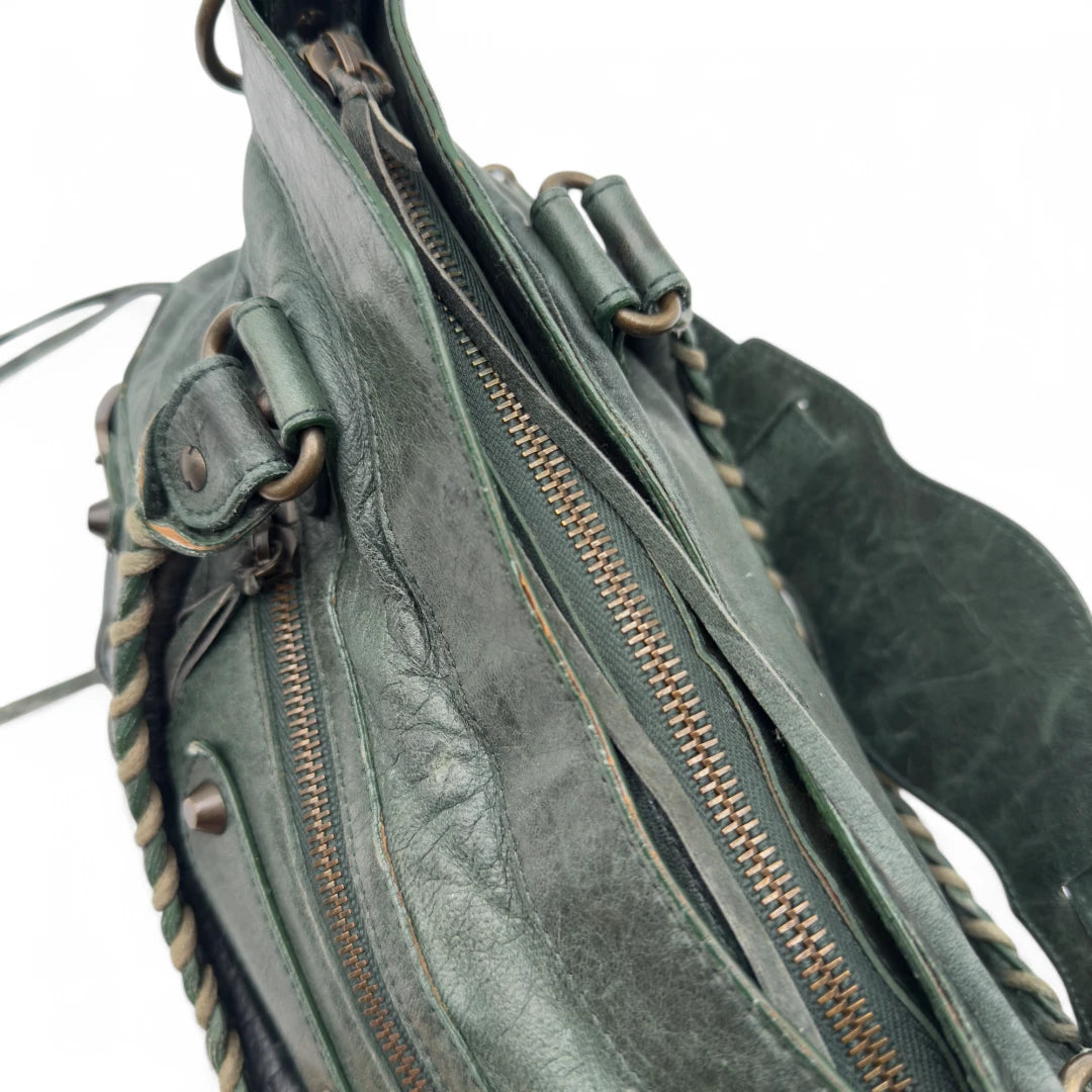 Balenciaga Handtasche The First City bag dunkelgrün