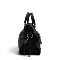 Balenciaga Schultertasche Classic City medium aus schwarzem Lammleder