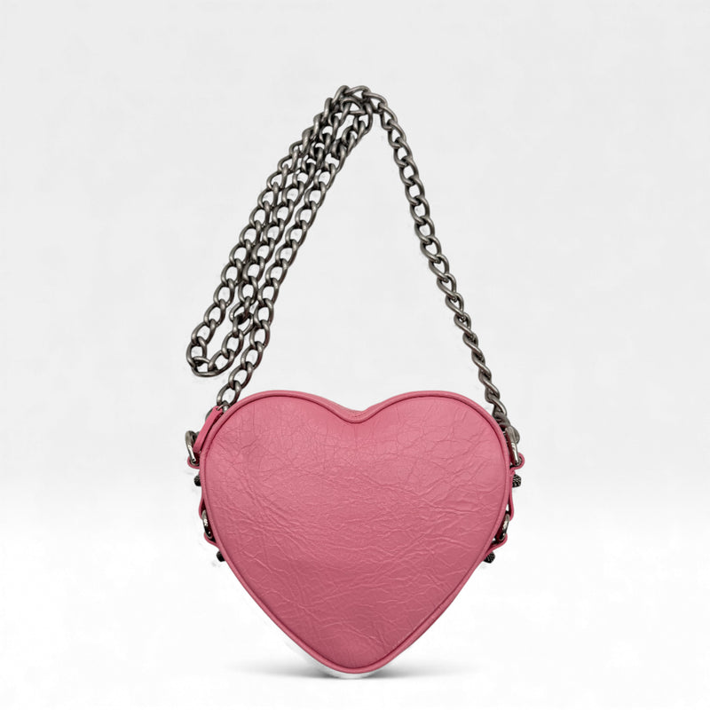 Mini sac bandoulière Cagole en forme de cœur