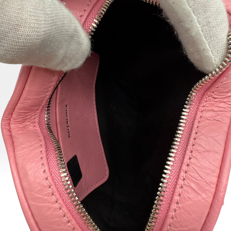 Mini sac bandoulière Cagole en forme de cœur