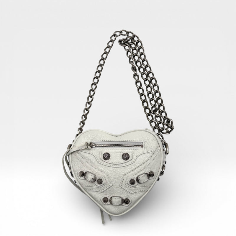 Mini sac bandoulière Cagole en forme de cœur