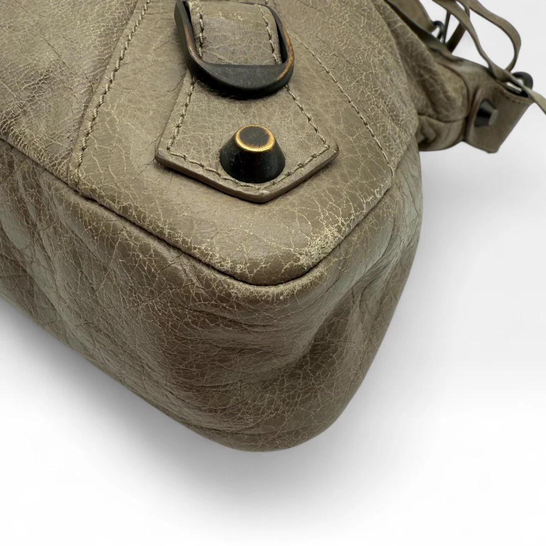 Balenciaga Handtasche The First City bag mit Schultergurt grau