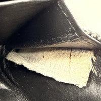 Bottega Veneta Geldbeutel Intrecciato Round Zip aus Leder schwarz