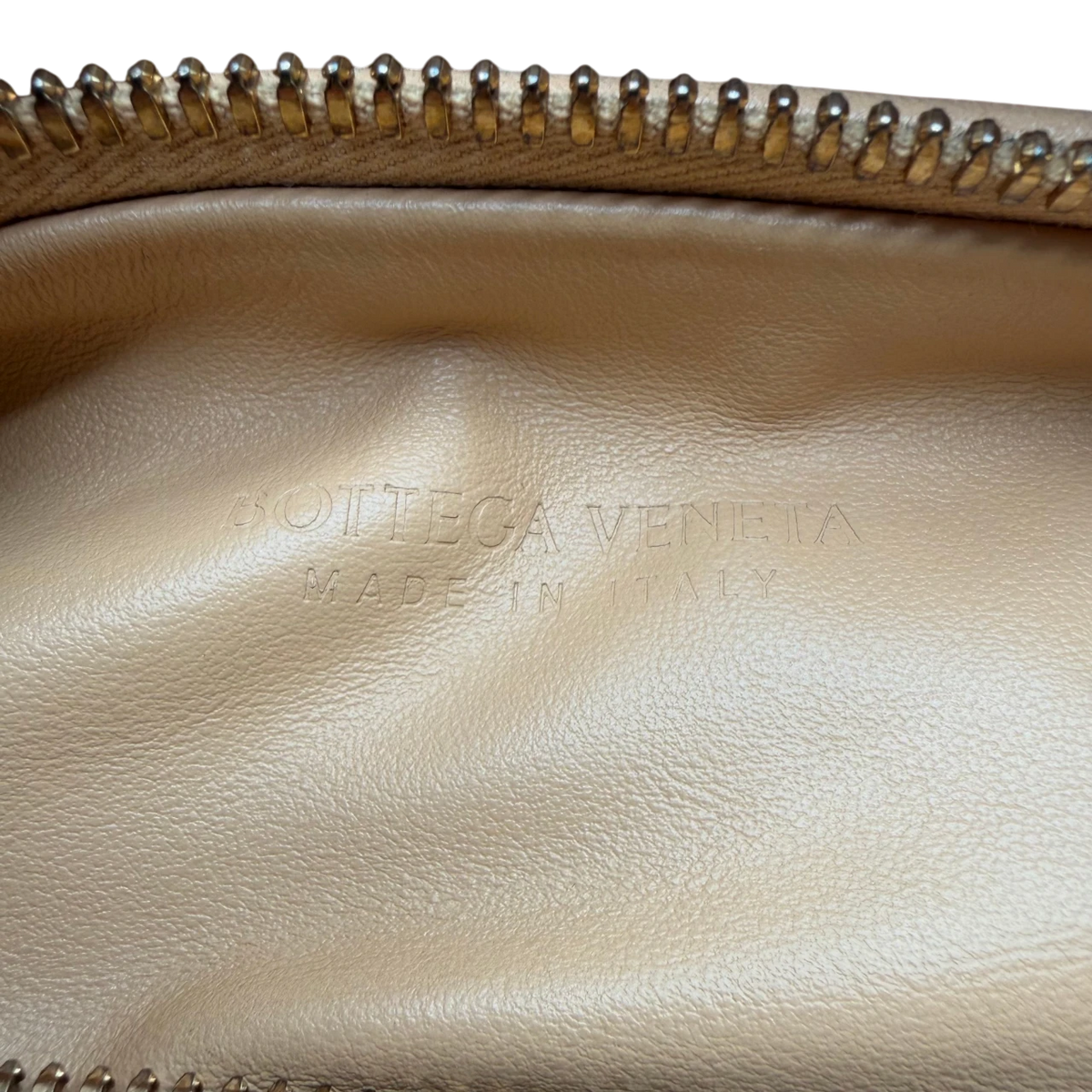 Bottega Veneta Schultertasche Mini Jodie beige