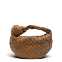 Bottega Veneta Schultertasche Mini Jodie beige