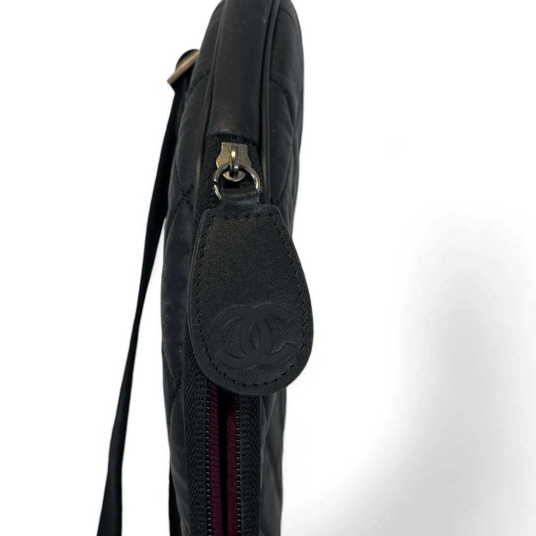 Chanel Badminton Racket Black White with Bag