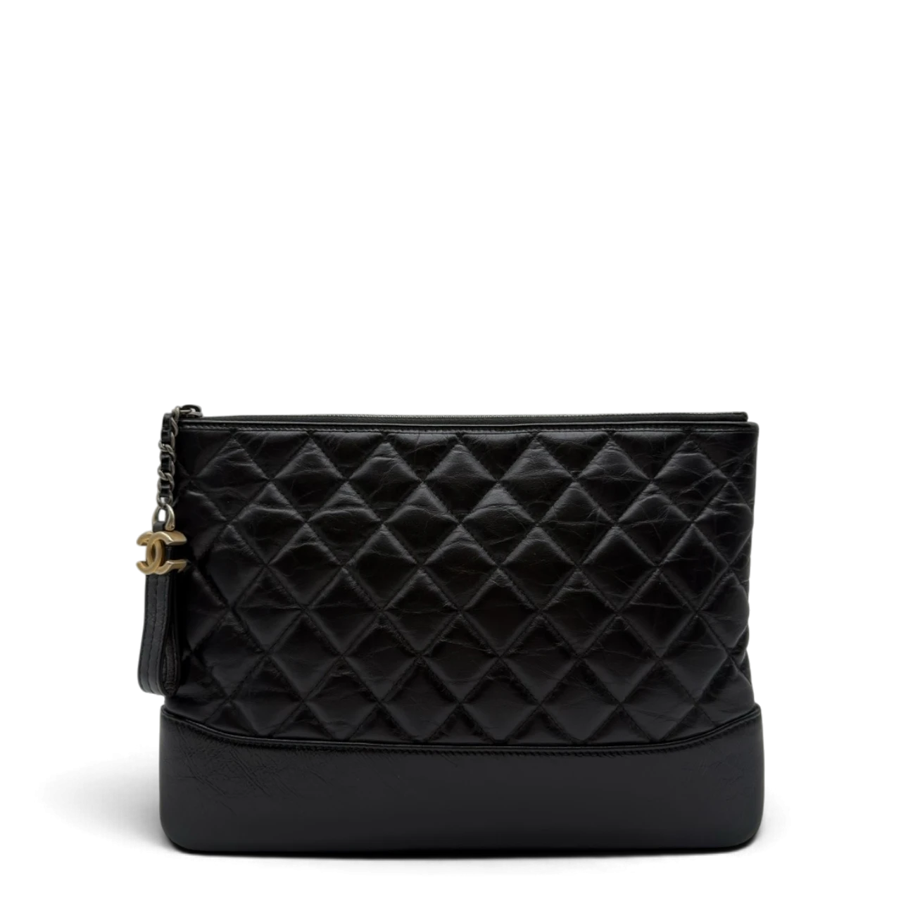 Chanel Clutch Gabrielle aus Leder schwarz