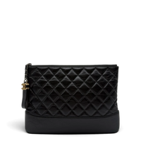 Chanel Clutch Gabrielle aus Leder schwarz