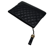 Chanel Clutch Gabrielle aus Leder schwarz