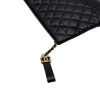 Chanel Clutch Gabrielle aus Leder schwarz